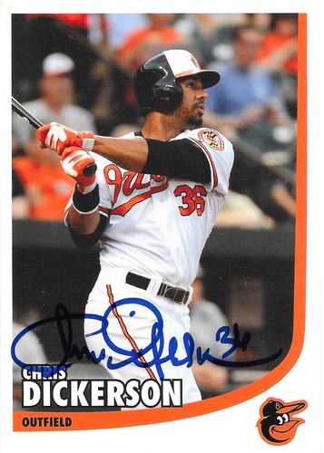 2013 Baltimore Orioles Photocards #NNO Chris Dickerson Front