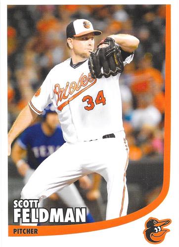 2013 Baltimore Orioles Photocards #NNO Scott Feldman Front