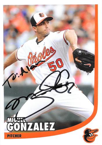 2013 Baltimore Orioles Photocards #NNO Miguel Gonzalez Front
