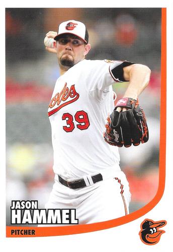 2013 Baltimore Orioles Photocards #NNO Jason Hammel Front