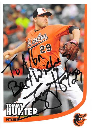 2013 Baltimore Orioles Photocards #NNO Tommy Hunter Front