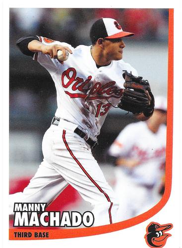 2013 Baltimore Orioles Photocards #NNO Manny Machado Front