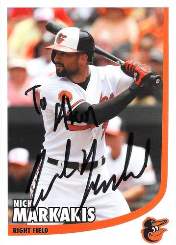 2013 Baltimore Orioles Photocards #NNO Nick Markakis Front