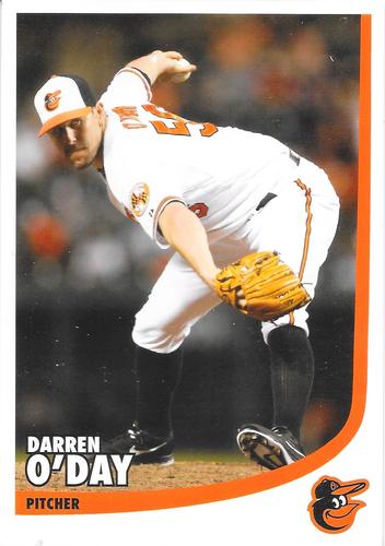 2013 Baltimore Orioles Photocards #NNO Darren O'Day Front
