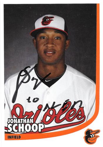 2013 Baltimore Orioles Photocards #NNO Jonathan Schoop Front