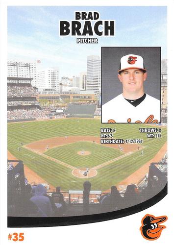 2014 Baltimore Orioles Photocards #NNO Brad Brach Back