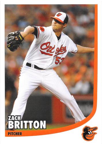 2014 Baltimore Orioles Photocards #NNO Zach Britton Front