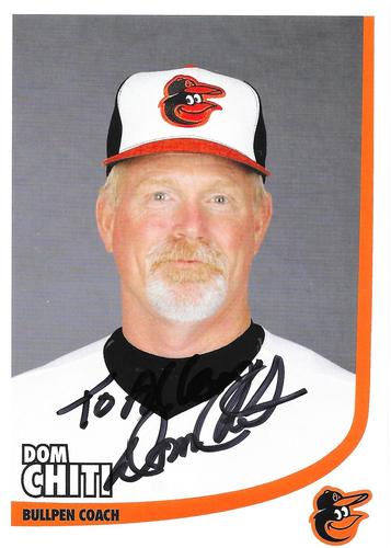 2014 Baltimore Orioles Photocards #NNO Dom Chiti Front