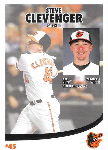 2014 Baltimore Orioles Photocards #NNO Steve Clevenger Back