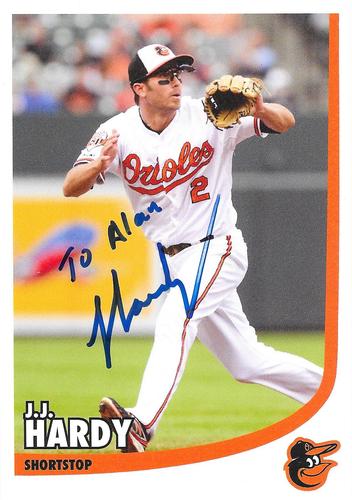 2014 Baltimore Orioles Photocards #NNO J.J. Hardy Front
