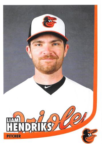 2014 Baltimore Orioles Photocards #NNO Liam Hendriks Front