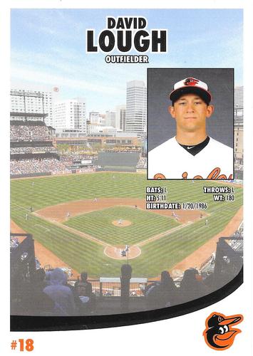 2014 Baltimore Orioles Photocards #NNO David Lough Back