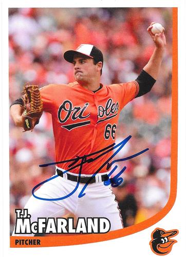 2014 Baltimore Orioles Photocards #NNO T.J. McFarland Front