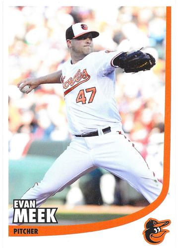 2014 Baltimore Orioles Photocards #NNO Evan Meek Front