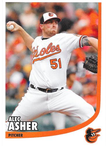 2017 Baltimore Orioles Photocards #NNO Alec Asher Front