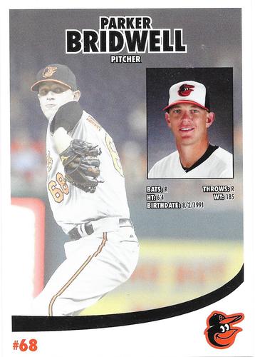 2017 Baltimore Orioles Photocards #NNO Parker Bridwell Back