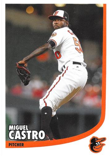 2017 Baltimore Orioles Photocards #NNO Miguel Castro Front