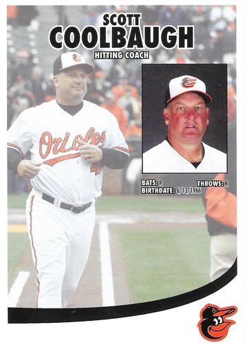 2017 Baltimore Orioles Photocards #NNO Scott Coolbaugh Back