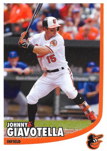 2017 Baltimore Orioles Photocards #NNO Johnny Giavotella Front