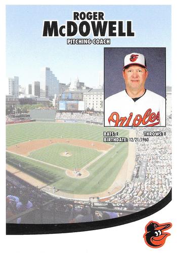 2017 Baltimore Orioles Photocards #NNO Roger McDowell Back