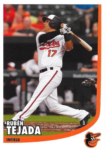 2017 Baltimore Orioles Photocards #NNO Ruben Tejada Front