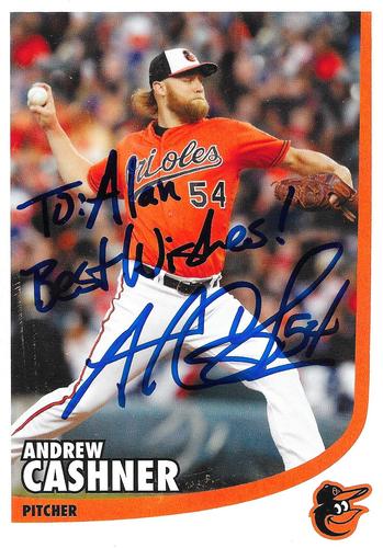 2018 Baltimore Orioles Photocards #NNO Andrew Cashner Front