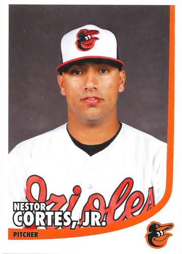 2018 Baltimore Orioles Photocards #NNO Nestor Cortes, Jr. Front