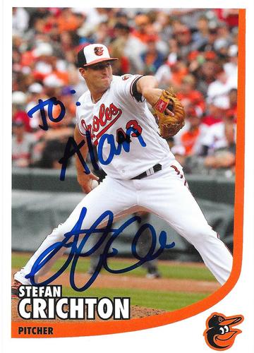 2018 Baltimore Orioles Photocards #NNO Stefan Crichton Front
