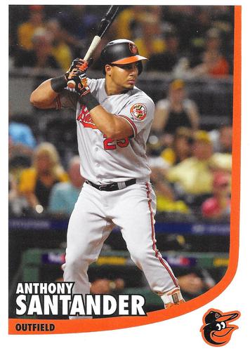 2018 Baltimore Orioles Photocards #NNO Anthony Santander Front