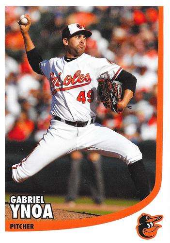 2018 Baltimore Orioles Photocards #NNO Gabriel Ynoa Front