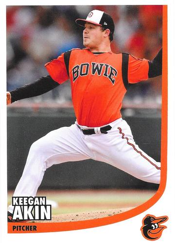 2019 Baltimore Orioles Photocards #NNO Keegan Akin Front
