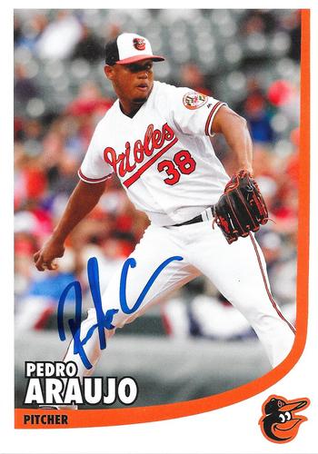 2019 Baltimore Orioles Photocards #NNO Pedro Araujo Front