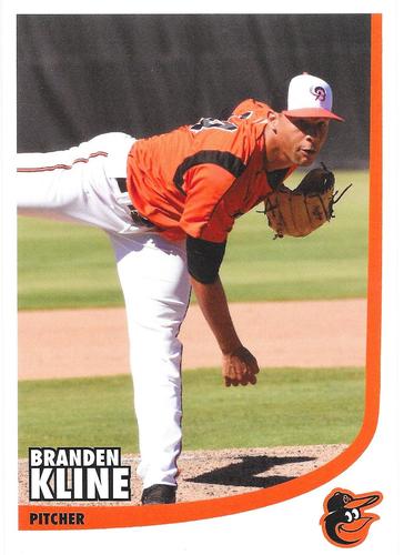 2019 Baltimore Orioles Photocards #NNO Branden Kline Front