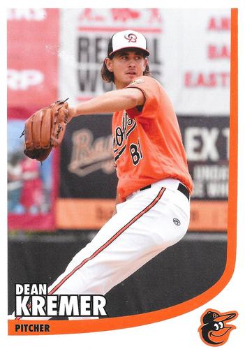 2019 Baltimore Orioles Photocards #NNO Dean Kremer Front