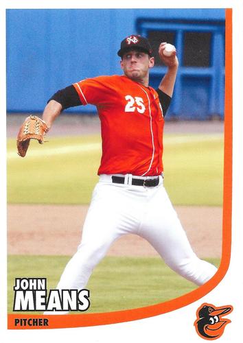 2019 Baltimore Orioles Photocards #NNO John Means Front