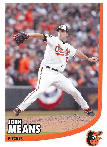 2019 Baltimore Orioles Photocards #NNO John Means Front