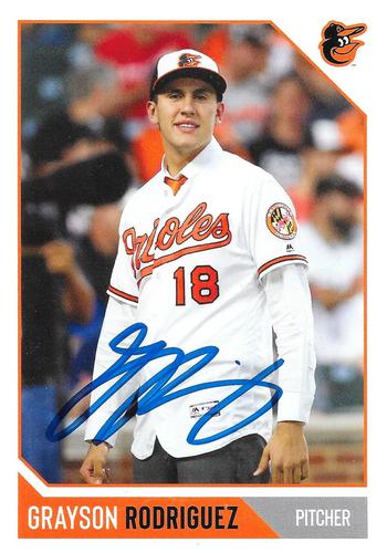 2020 Baltimore Orioles Photocards #NNO Grayson Rodriguez Front
