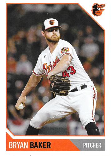 2022 Baltimore Orioles Photocards #NNO Bryan Baker Front