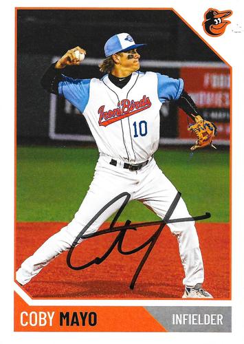 2022 Baltimore Orioles Photocards #NNO Coby Mayo Front