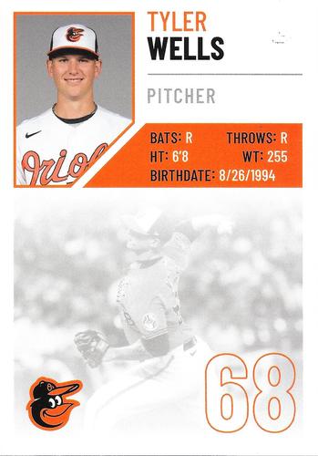 2022 Baltimore Orioles Photocards #NNO Tyler Wells Back