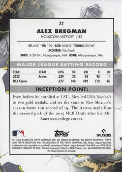 2023 Topps Inception #22 Alex Bregman Back