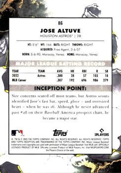 2023 Topps Inception #86 Jose Altuve Back