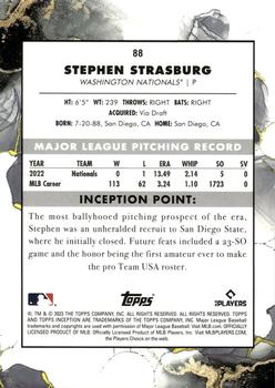 2023 Topps Inception #88 Stephen Strasburg Back
