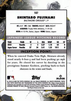 2023 Topps Inception #107 Shintaro Fujinami Back