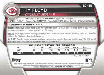 2023 Bowman Draft #BD-155 Ty Floyd Back