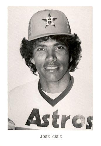 1982 Houston Astros Photocards #NNO Jose Cruz Front