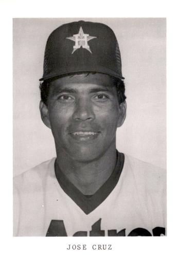 1983 Houston Astros Photocards #NNO Jose Cruz Front
