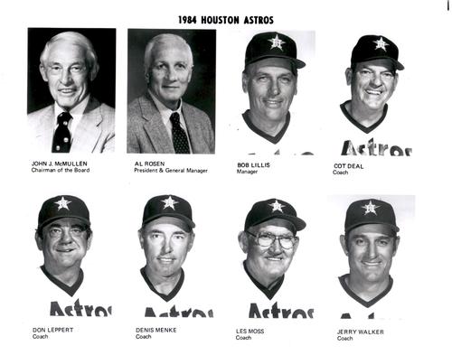 1984 Houston Astros Photos #NNO John McMullen Front