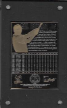 1996 Authentic Images - 24K Gold Signature #NNO Cal Ripken Back