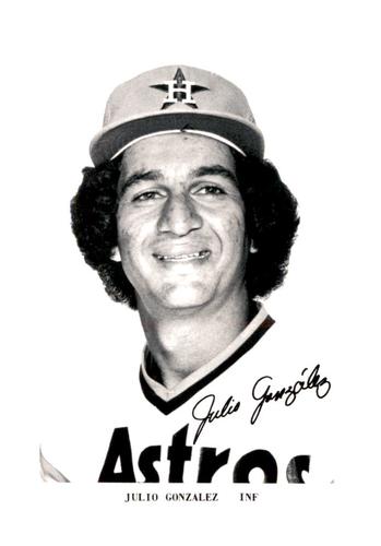 1979 Houston Astros Photocards #NNO Julio Gonzalez Front